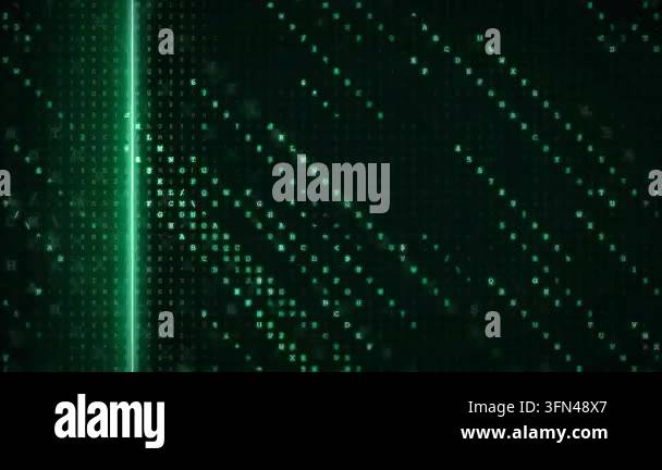 Green abstract background with glowing dots pattern Stock Video Footage ...