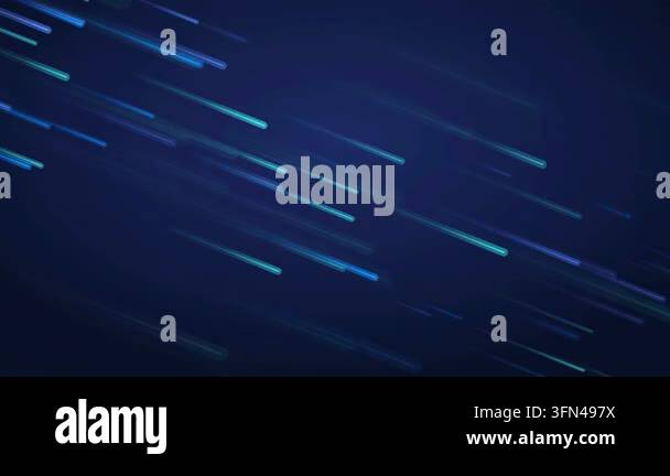Abstract background with streaks of blue and green light moving ...