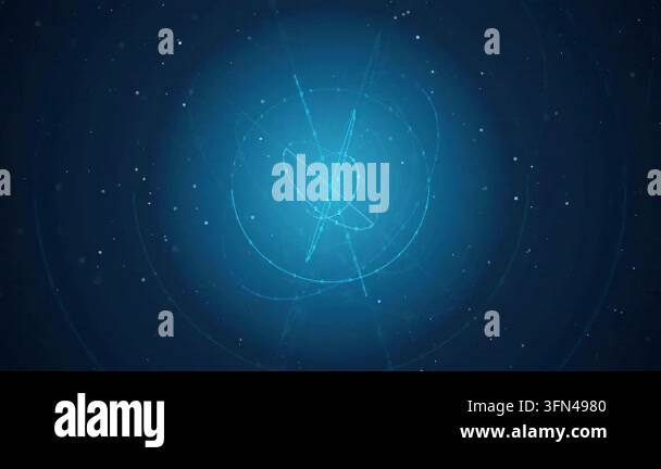 Abstract blue background with glowing star patterns Stock Video Footage ...