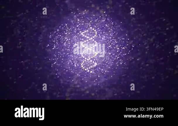 Glowing particles forming spiral pattern in space Stock Video Footage ...