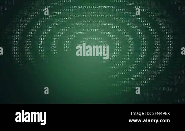 Abstract digital background with swirling concentric circles of code ...