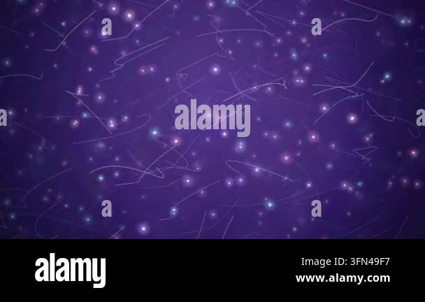 Abstract background with swirling particles and light effects on a dark ...