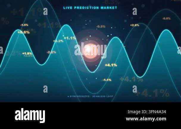Abstract futuristic data visualization with glowing lines and ...