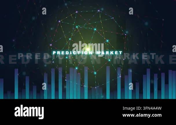 Abstract digital network graphic with glowing nodes and lines ...