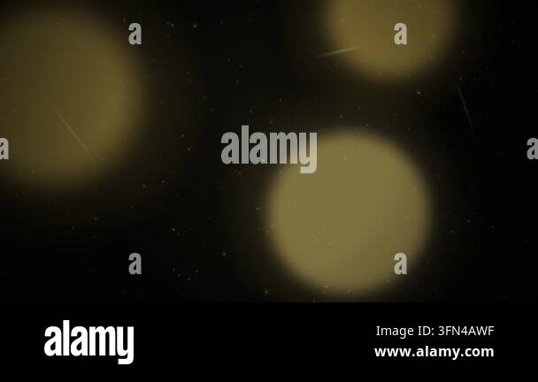 Abstract background with bokeh lights and small particles, cinematic ...
