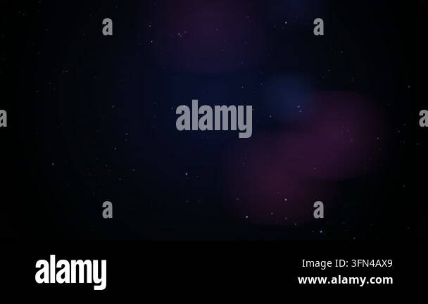 Abstract background of twinkling stars and soft purple and blue bokeh ...