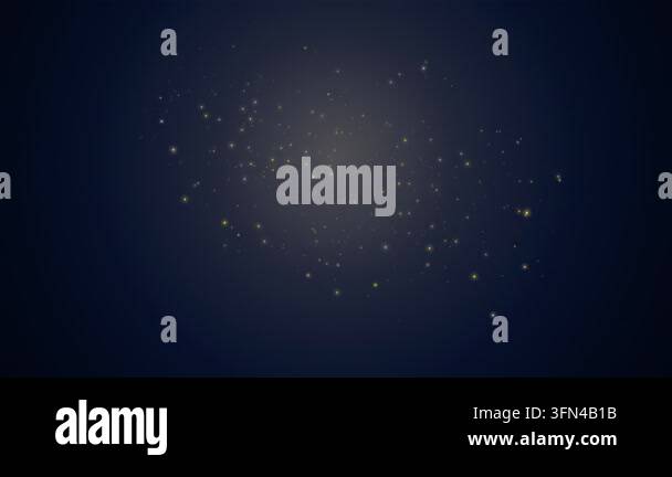 Abstract background with glowing particles floating and swirling in a ...