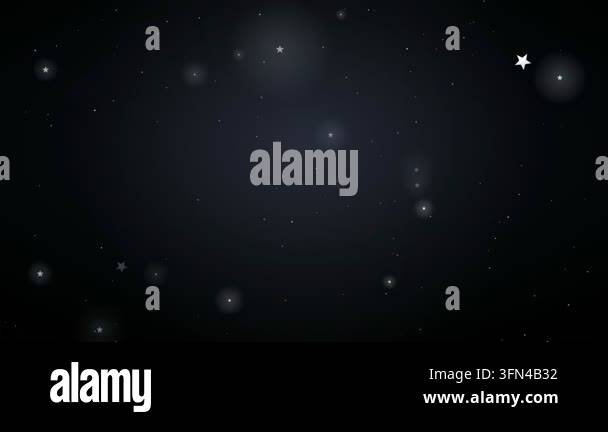 Animated background with glowing stars and particles floating gently ...