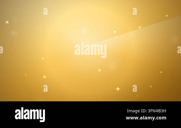 Golden background with sparkling stars and bokeh effects, creating a ...