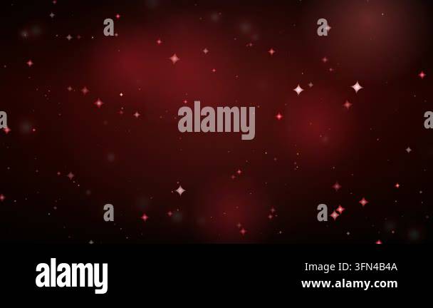 Abstract background with red glowing particles and bokeh effects ...