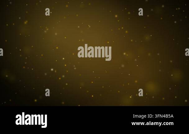 Golden particles gently floating and sparkling against a dark, blurred ...