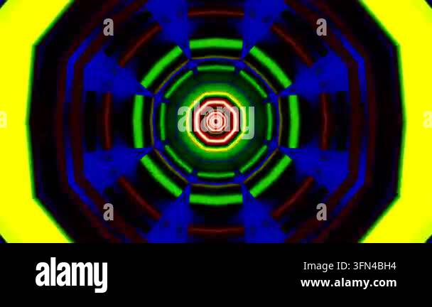 Colorful abstract pattern creating circular geometric shapes Stock ...