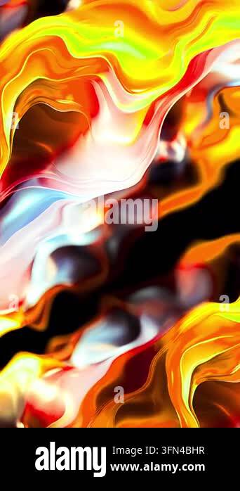Abstract colorful waves flowing in vibrant smooth patterns Stock Video ...
