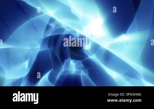 Abstract futuristic background made of blue glowing energy waves and hi ...