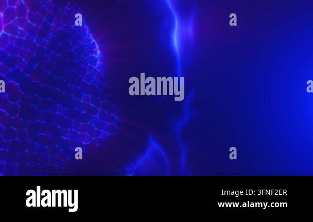 Blue abstract wave pattern resembling glowing water Stock Video Footage ...