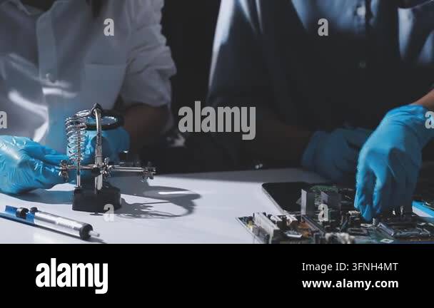 close up of a technician repairing computer Stock Video Footage - Alamy