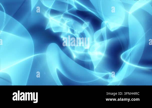 Abstract futuristic background made of blue glowing energy waves and hi ...