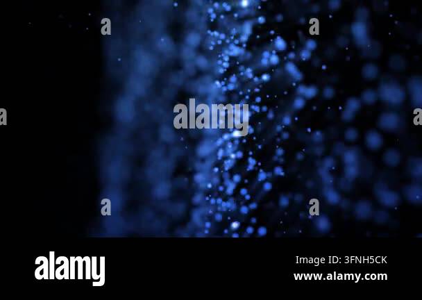 Soft-focus abstract particles glowing in blue Stock Video Footage - Alamy