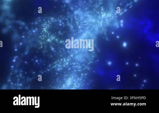Futuristic abstract background with glowing blue light particles Stock ...