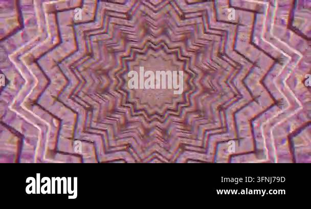 Highly Detailed Pattern The abstract core expands into a highly detailed starburst that fills ...