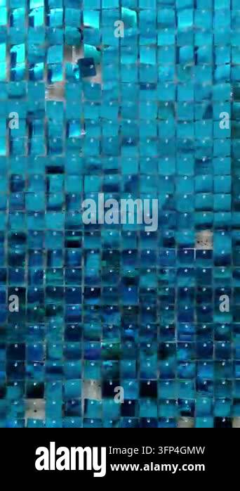Vertical abstract background of suspended mirror squares in Germany ...