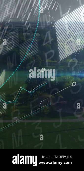 Overlay Html Over Video Vertical video: Glass shifting, data overlay tracing cyan charts and ...