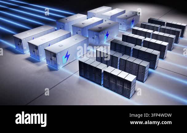 Desktop Comp System Unit Energy storage system or battery container unit for data center 4k ...