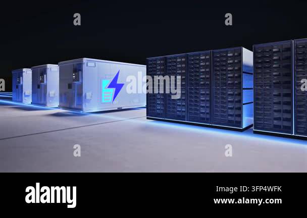 Desktop Comp System Unit Energy storage system or battery container unit for data center 4k ...