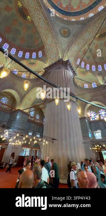 Istanbul, Turkey - August 28, 2026: Interior of the Blue Mosque in ...