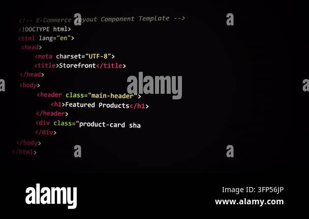 Programming source code background with web development script text ...
