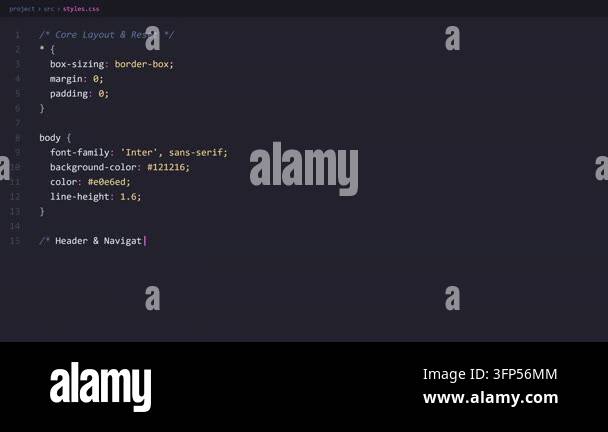 Computer software development, programming source code script Stock ...