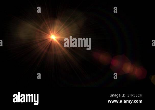 A radiant sunburst with intense glowing rays, lens flare effects, and a ...