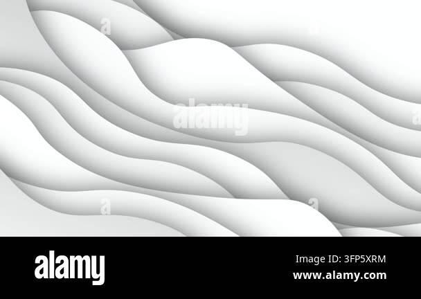 Simple Wave Motion Abstract White Layered Wave Motion 4K Stock Video Footage - Alamy