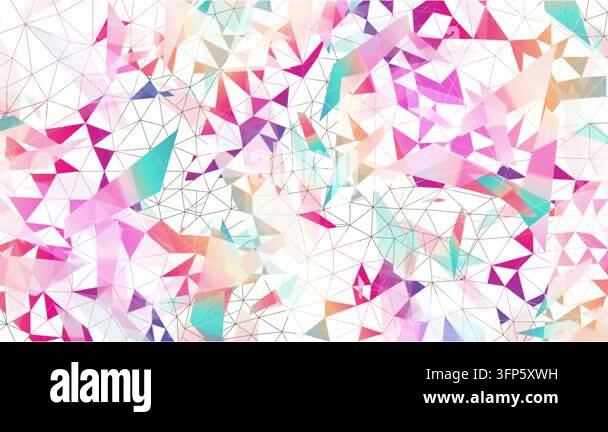 Colorful Geometric Triangle Pattern 4K Stock Video Footage - Alamy