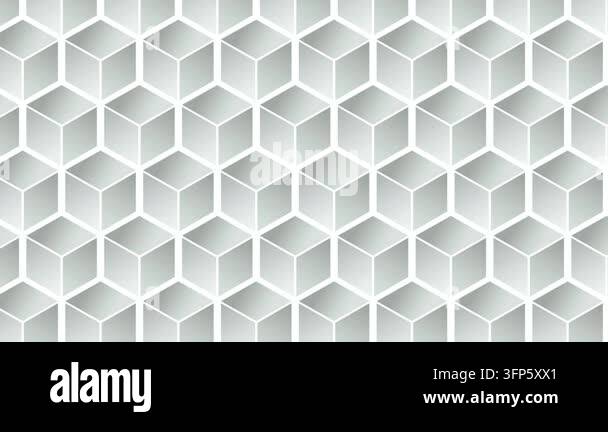 Hexagonal Isometric Pattern Geometric Cube Pattern Graphic Design 4K Stock Video Footage - Alamy