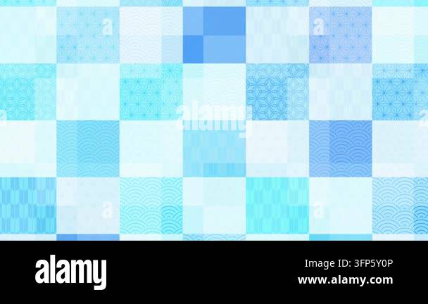 Cyan Pattern Block Blue Checked Grid Pattern Texture 4K Stock Video Footage - Alamy