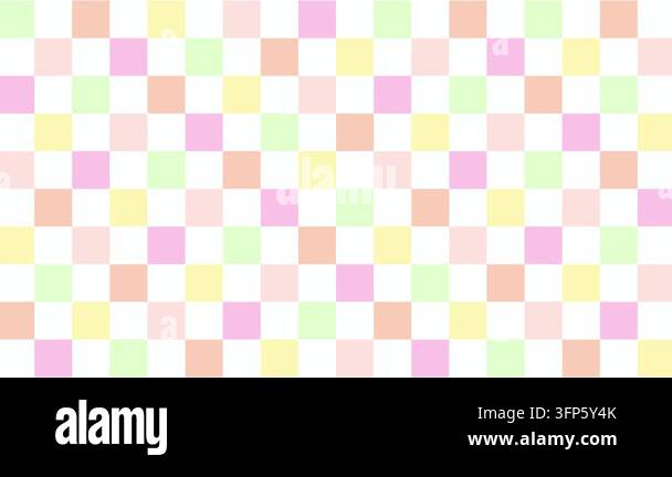 Colorful Pastel Checkered Pattern 4K Stock Video Footage - Alamy