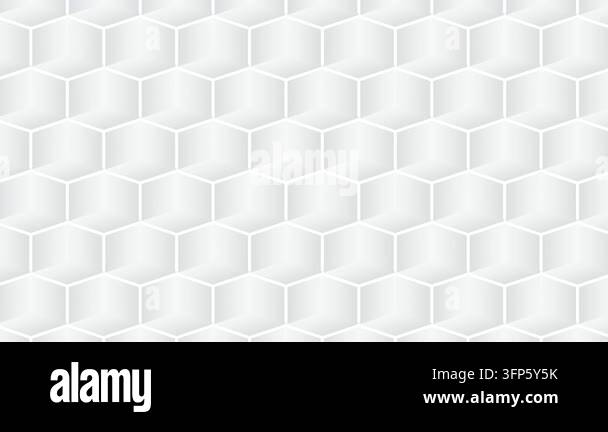 Hexagonal Isometric Pattern Geometric White Hexagonal Cube Pattern 4K Stock Video Footage - Alamy