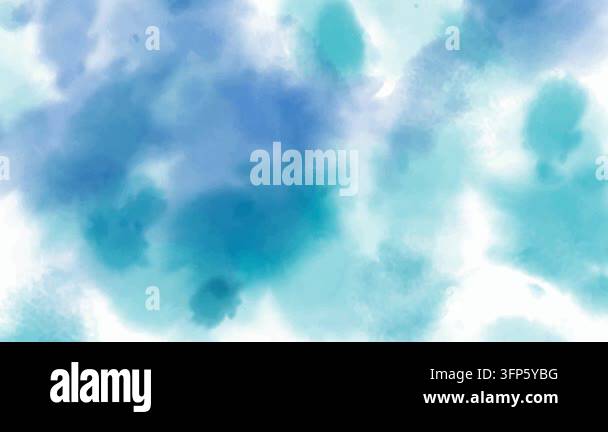 Blue Watercolor Abstract Texture 4K Stock Video Footage - Alamy
