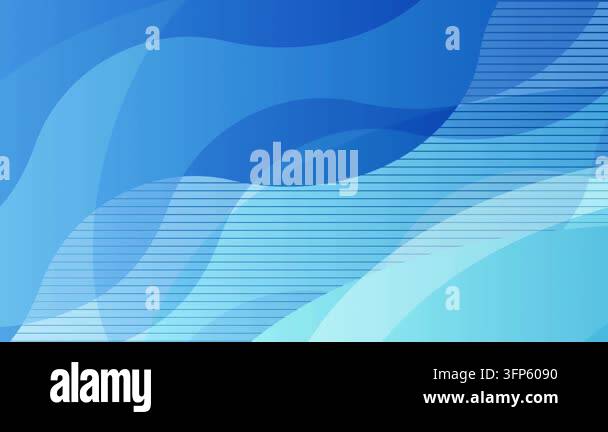 Abstract Blue Wavy Lines Motion Graphics 4K Stock Video Footage - Alamy