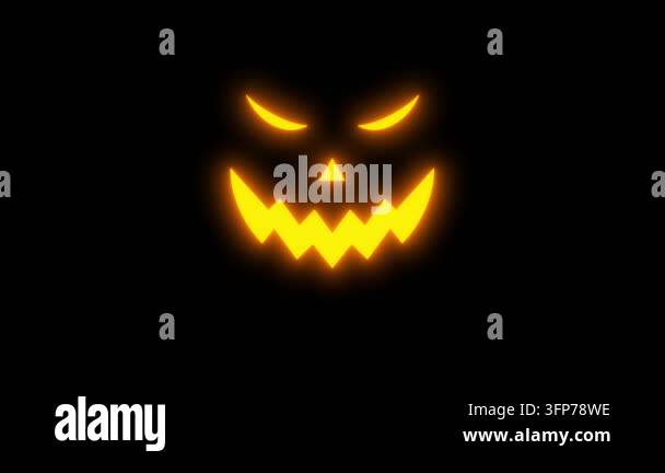 Comp Animated Background Pumpkin halloween animated jack o lantern face flashing rapidly on ...