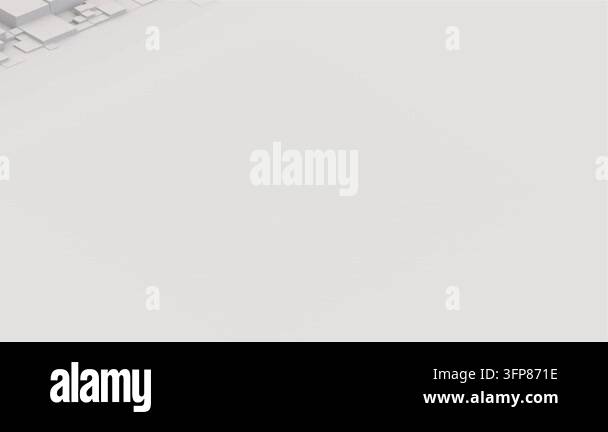 Abstract white isometric 3d background with boxes geometry shapes with ...