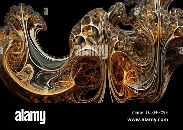 abstract computer generated fractal background Stock Video Footage - Alamy