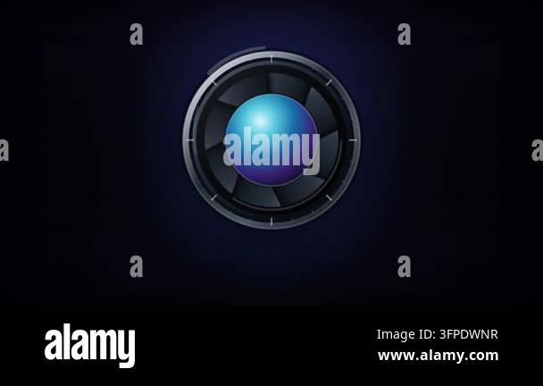Focus locked precision confirmed camera shutter aperture HUD animation ...