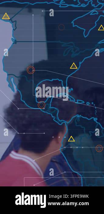 Vertical video: Speaker starting HUD map drifting over group while man ...