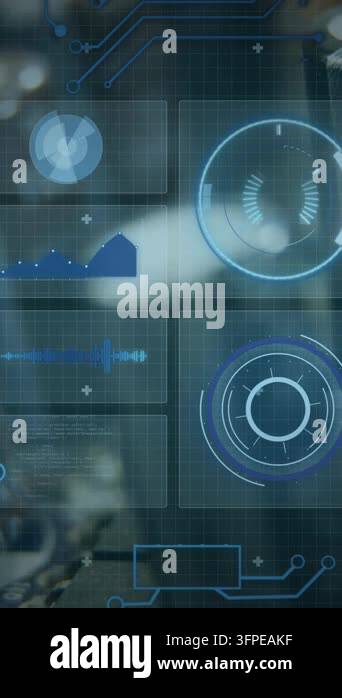 Digital interface with data processing and microprocessor connections ...
