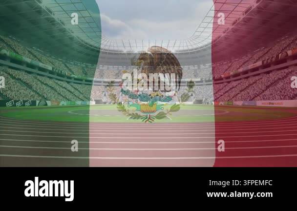 Overlay Html Over Video Mexican flag overlay appearing over stadium, tinting track and fans ...
