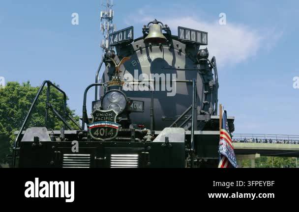 Pac Vector Famous Union Pacific Big Boy No. 4014 steam locomotive during a public ...
