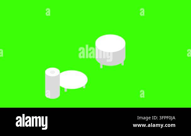 3D Isometric Industrial Chemical Storage Tanks and Piping System on ...