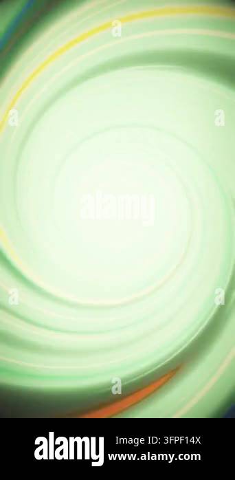 Gentle green and cream abstract spiral vortex dynamic motion graphics ...